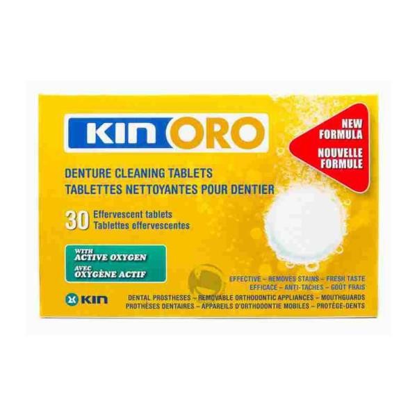 KIN ORO 30 TABLETAS LIMPIADORAS CON OXÍGENO ACTIVO