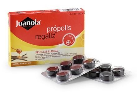 JUANOLA PRÓPOLIS CON REGALIZ 24 PASTILLAS DE GOMA