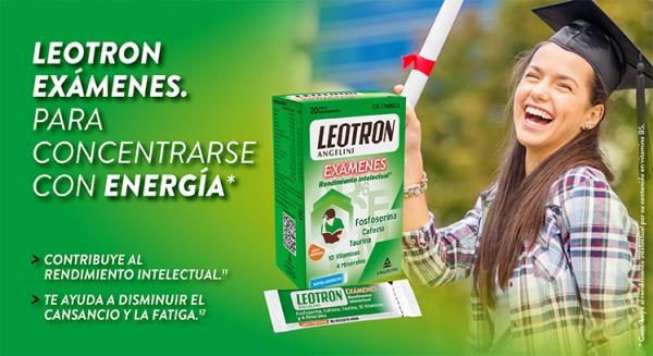 LEOTRON EXÁMENES RENDIMIENTO INTELECTUAL 10 SOBRES BUCODISPERSABLES