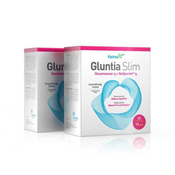 GUNTIA SLIM 1g GLUCOMANNAN + 1g NeoOPUNTIA 45 STICKS SABOR FRESA