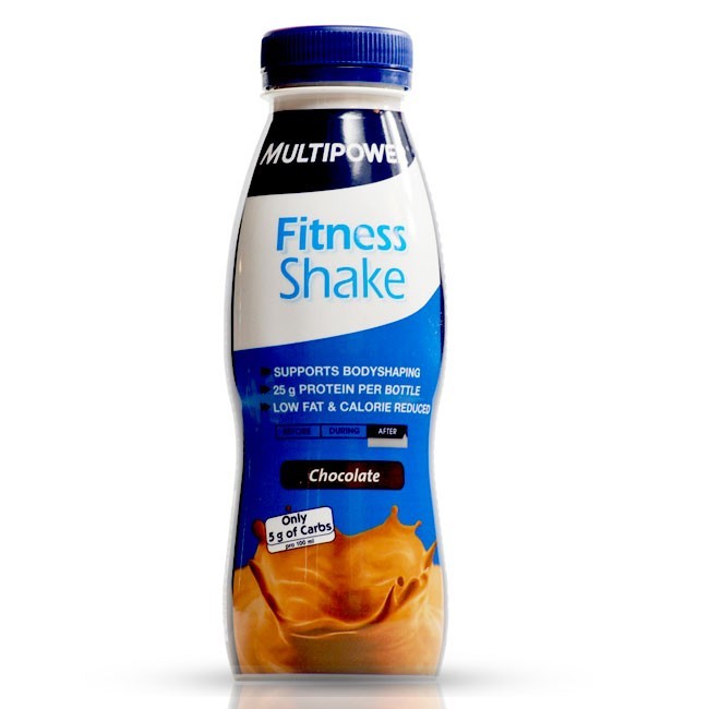 MULTIPOWER FITNESS SHAKE SABOR CHOCOLATE 5 G DE CARBOHIDRATO 330 ML