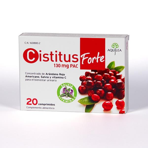 CISTITUS FORTE 130 MG PAC 20 COMPRIMIDOS