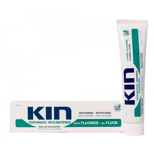 KIN PASTA DENTÍFRICA FLÚOR 125 ML CON ALOE VERA