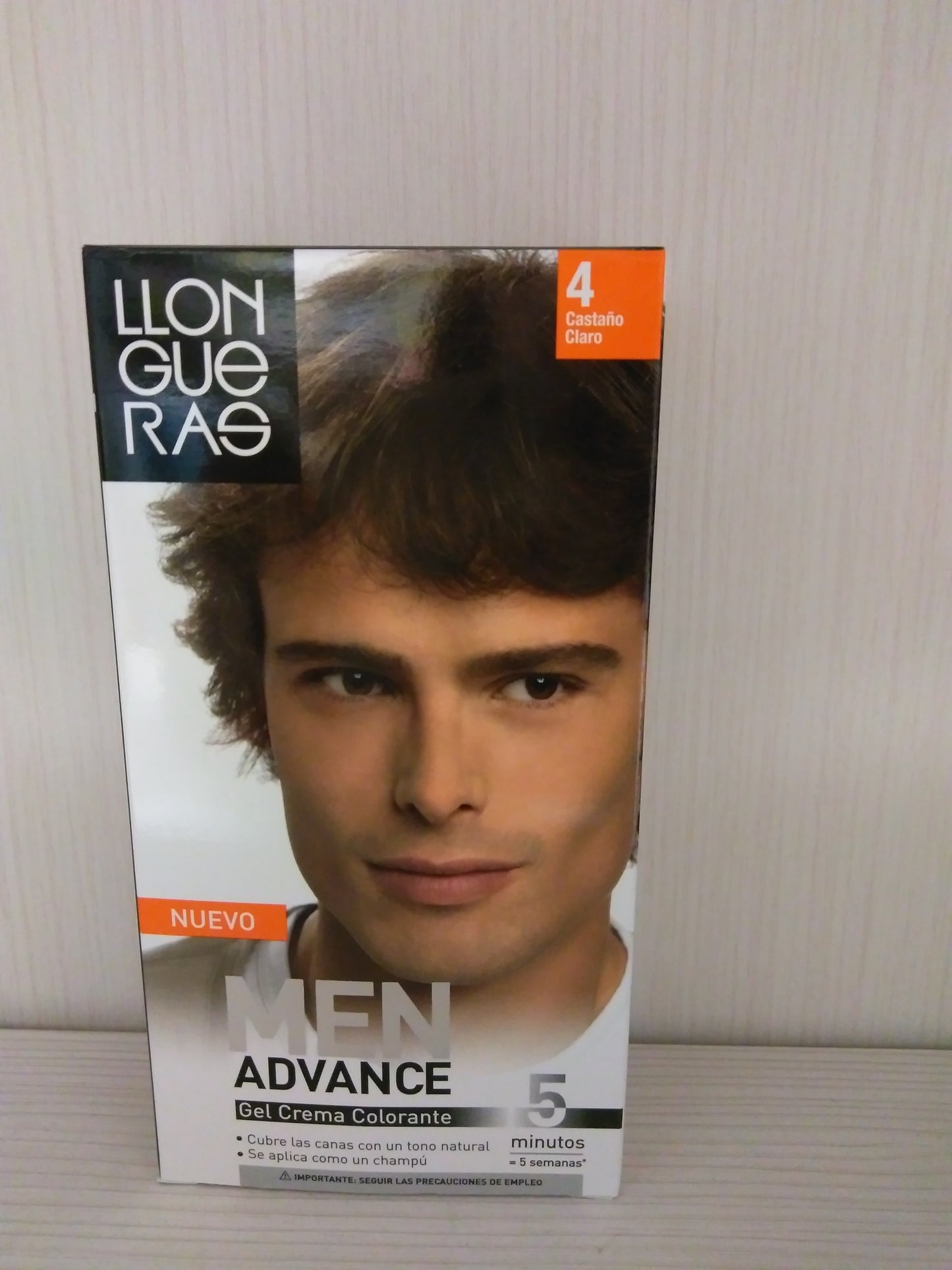 LLONGUERAS MEN ADVANCE GEL CREMA COLORANTE HOMBRES 40 ML COLOR CASTAÑO CLARO