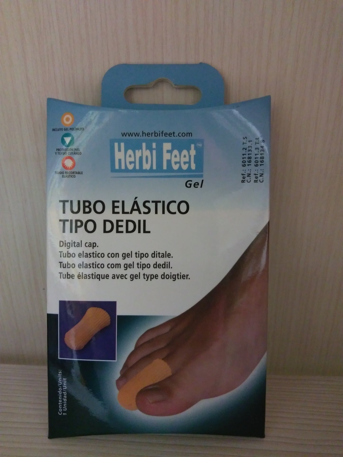 HERBI FEET GEL TUBO ELÁSTICO TIPO DEDIL