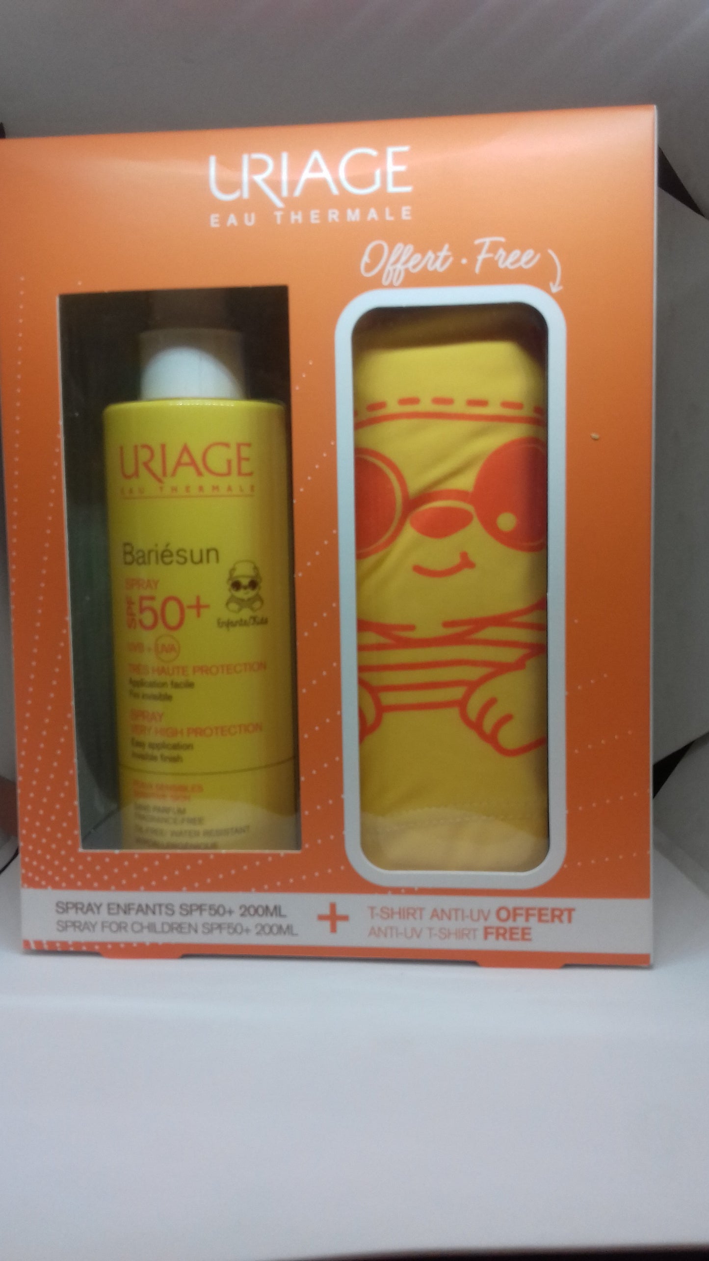 URIAGE BERIÉSUN SPRAY SPF 50+ 200ML + CAMISETA ANTI-UV