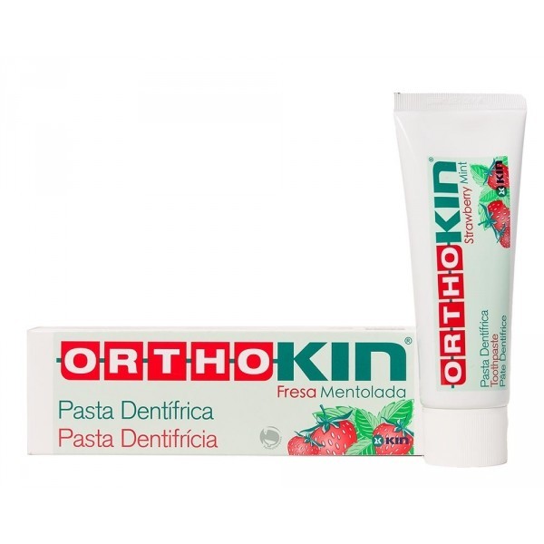 ORTHOKIN PASTA DENTIFRICA SABOR FRESA MENTOLADA 75ML