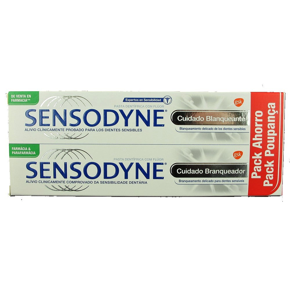 SENSODYNE CUIDADO BLANQUEADOR PACK AHORRO 2 X 75ML