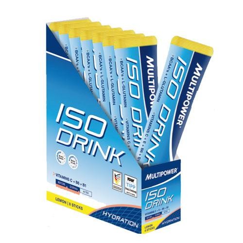 MULTIPOWER ISO DRINK VITAMINS C + B6 + B1 SABOR LIMÓN 8 STICK