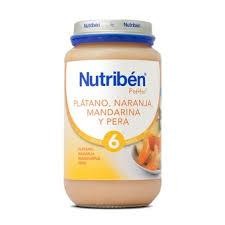 NUTRIBÉN POTITO PLÁTANO, NARANJA MANDARINA Y PERA 6 MESES 250 GR