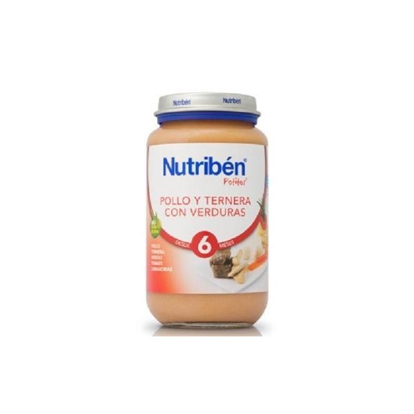 NUTRIBÉN POTITO POLLO, TERNERA Y VERDURAS 6 M 250 G