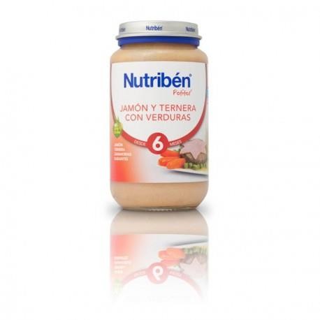 NUTRIBÉN POTITO JAMON Y TERNERA CON VERDURAS 6 MES 250 GR