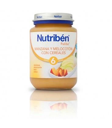 NUTRIBÉN POTITO MANZANA Y MELOCOTÓN CON CEREALES 6 MES 200 GR