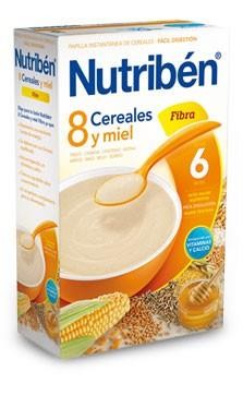 NUTRIBÉN 8 CEREALES CON UN TOQUE DE MIEL Y FIBRA 600 G