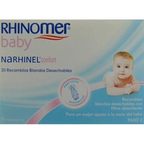 RHINOMER BABY NARHINEL CONFORT 20 RECAMBIOS BLANDOS DESECHABLES