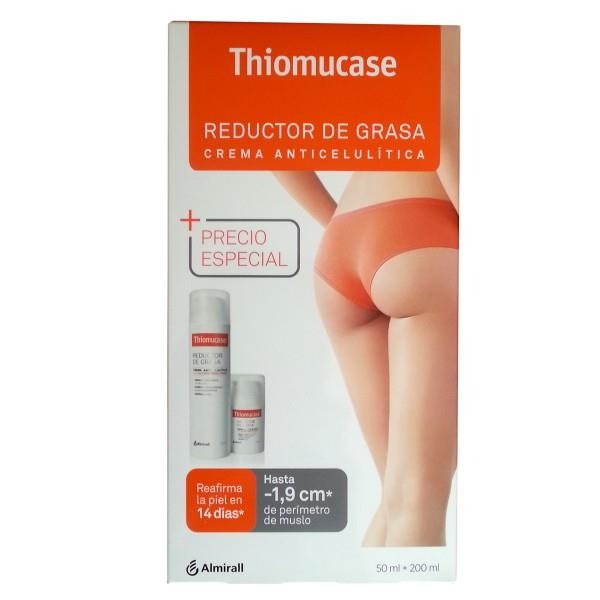 THIOMUCASE PACK REDUCTOR DE GRASA CREMA ANTICELULITICA 50 ML + 200 ML