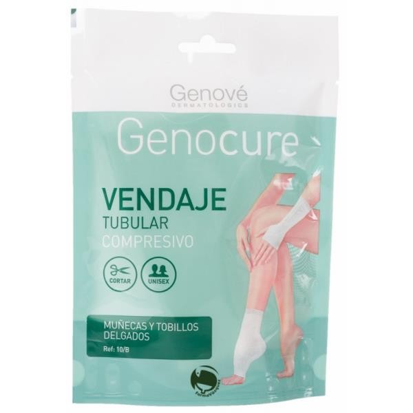 GENOCURE VENDAJE TUBULAR COMPRESIVO PARA MUÑECAS Y TOBILLOS DELGADOS