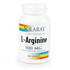 SOLARAY L-ARGININE 500 MG 100 CAPSULAS
