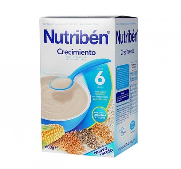 NUTRIBÉN PAPILLA CRECIMIENTO 600 GR (2X300GR)
