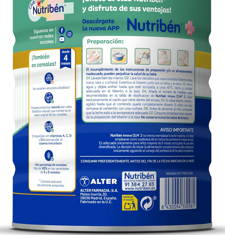 NUTRIBEN INNOVA 2 800 GR