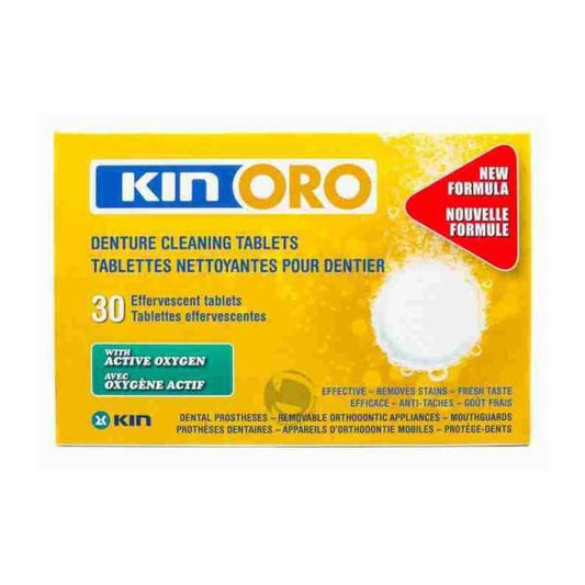KIN ORO 30 TABLETAS LIMPIADORAS CON OXÍGENO ACTIVO