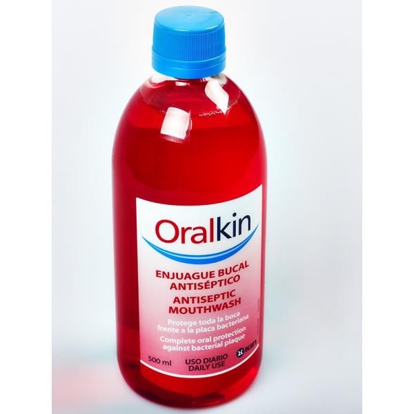 ORAL KIN 500 ML ENGUAJE BUCAL ANTISÉPTICO USO DIARIO