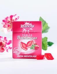 JUANOLA PERLAS BALSÁMICAS SABOR FRESA MENTOLADA 25 GR