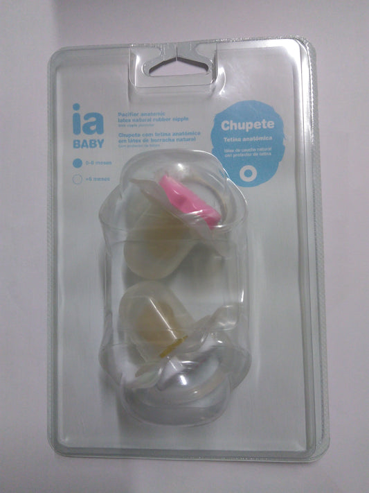 IA BABY CHUPETE LATEX 0-6 MESES NIÑA 2 U