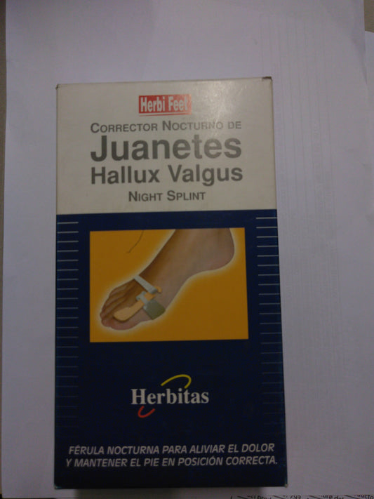 HERBI FEET CORRECTOR NOCTURNO DE JUANETES HALLUX VALGUS