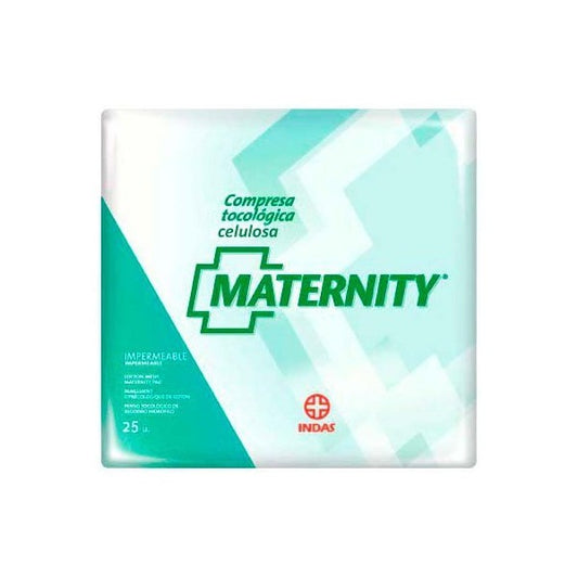 MATERNITY COMPRESAS 100% ALGODÓN 20 U