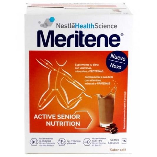 MERITENE 30 GR 15 SOBRES SABOR CAFÉ DESCAFEINADO