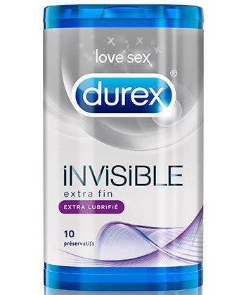 DUREX INVISIBLE EXTRA LUBRICADO 12 PRESERVATIVOS