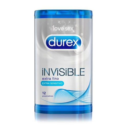 DUREX INVISIBLE EXTRA SENSITIVO 12 PRESERVATIVOS