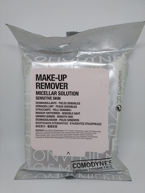 COMODYNES MAKE-UP REMOVER MICELLAR SOLUTION 20 TOALLITAS