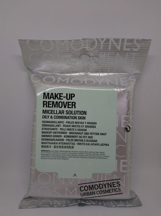 COMODYNES MAKE-UP REMOVER MICELLAR SOLUTION DESMAQUILLANTE 20 TOALLITAS