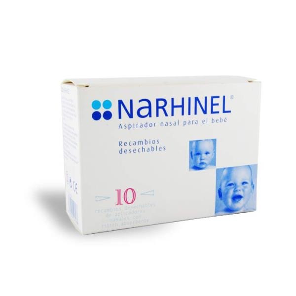 NARHINEL RECAMBIOS DESECHABLES ASPIRADOR NASAL 10 UNIDADES