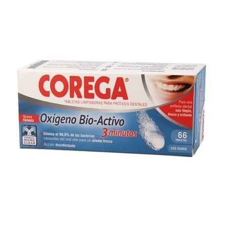 COREGA OXÍGENO BIO-ACTIVO 3 MINUTOS 66 TABLETAS