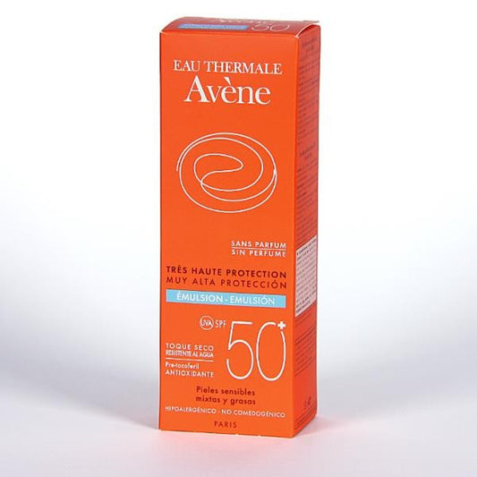 AVÈNE EMULSIÓN FOTOPROTECTORA 50+ RESISTENTE AL AGUA
