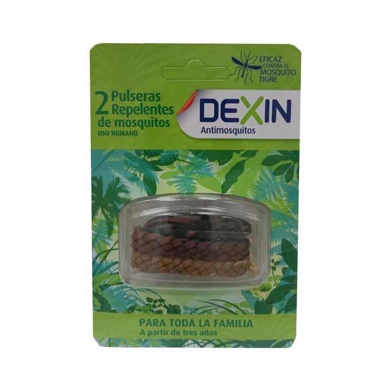 DEXIN 2 PULSERAS REPELENTES DE MOSQUITOS