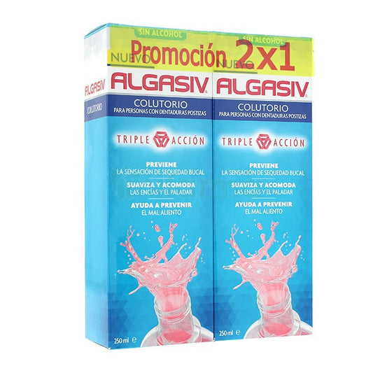 ALGASIV COLUTORIO TRIPLE ACCIÓN 250ML PROMOCIÓN 2 X 1