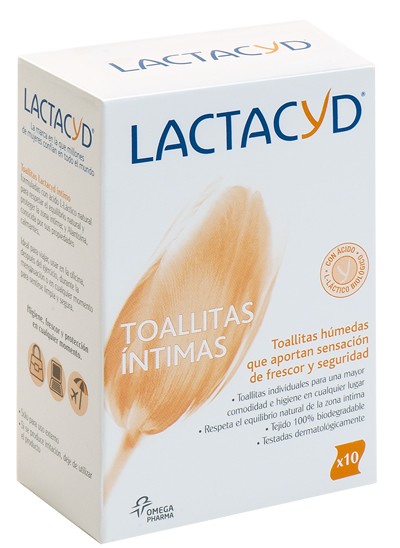LACTACYD TOALLITAS ÍNTIMAS 10U
