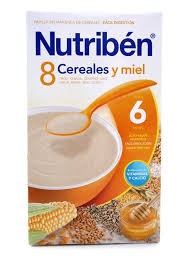 NUTRIBEN PAPILLA 8 CEREALES CON UN TOQUE DE MIEL 600GR