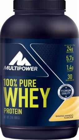 MULTIPOWER 100% PURE WHEY PROTEIN SABOR PLATANO-MANGO 900 G