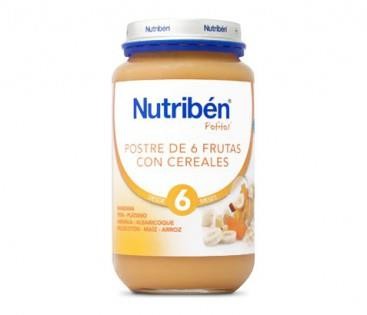 NUTRIBÉN POTITO 6 MES POSTRE DE 6 FRUTAS CON CEREALES 250 G