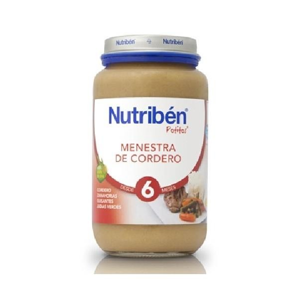 NUTRIBÉN POTITO MENESTRA DE CORDERO 6 MESES 250 GR