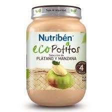 NUTRIBÉN ECOPOTITO SELECCIÓN DE PLÁTANO Y MANZANA 4 MES 130 G