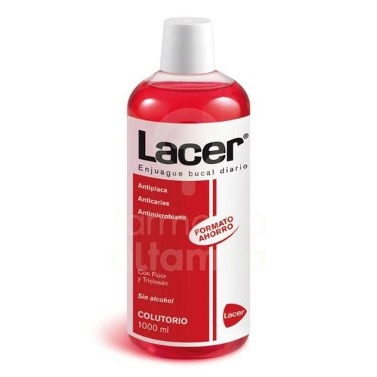 LACER COLUTORIO CON FLÚOR Y TRICLOSÁN 1000 ML