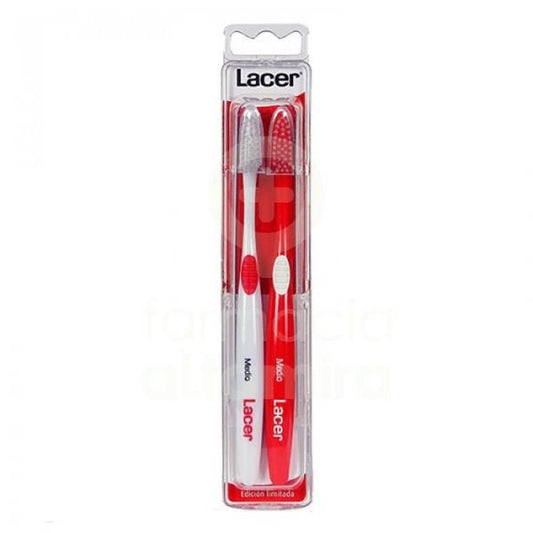 LACER CEPILLO DE DIENTES  MEDIO PACK 2 UNIDADES