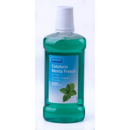 ALVITA COLUTORIO MENTA CON FLÚOR 500 ML