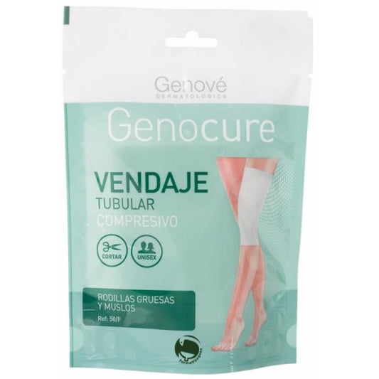 GENOCURE VENDAJE TUBULAR COMPRESIVO PARA RODILLAS GRUESAS Y MUSLOS